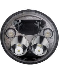 Custom Dynamics CDTB-7-I-B Black Tru-Beam 7" LED Headlight 15-19 Indian 