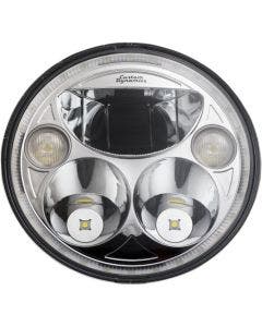 Custom Dynamics CDTB-7-I-C Chrome Tru-Beam 7" LED Headlight 15-19 Indian 