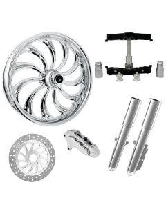 Calypso Chrome 23" Wheel Tire Single Side w/ Raked Triple Trees Lowers & Sliders