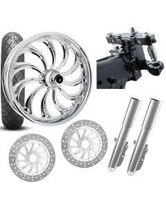 RC 26 Calypso Chrome Wheel Tire Neck Rake Front End Package Harley Dual Disc 