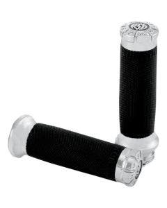 Roland Sands Design RSD Chrome Chrono Billet Hand Grips Harley Cable Throttle