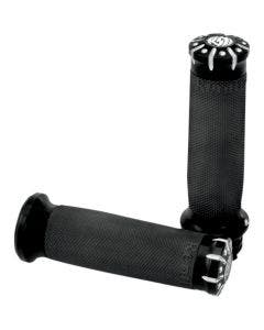 Roland Sands Design RSD Black Contrast Chrono Billet Hand Grips Cable Throttle