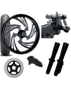 RC 26 Crisis Eclipse Wheel Tire Neck Rake Front End Package Harley Single Side