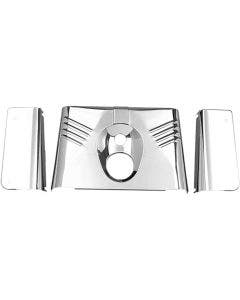 Drag Specialties Chrome Ribbed 3 Piece Fork Tins Nacelle Harley 86-17 Softail