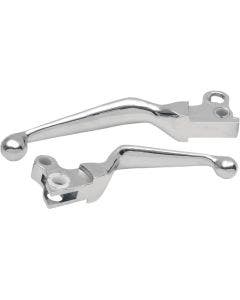 Drag Chrome Wide Blade Clutch Hand Brake Levers Big Twin Touring 84-95
