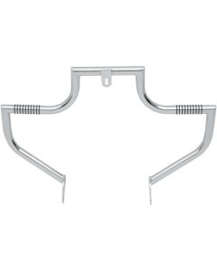 Lindby Front Chrome Linbar Highway Engine Guard Bar Harley 91-17 Dyna Mid Controls
