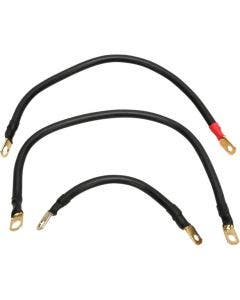Terry Components 4 Gauge Complete Battery Cable Kits Harley 84-88 FLH Touring