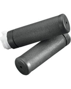 Drag Specialties Replacement OE Style Rubber Grips for Harley Cable Throttle