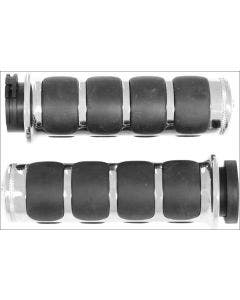 Kuryakyn Chrome ISO-Grips for Harley-Davidson with Electronic Throttle