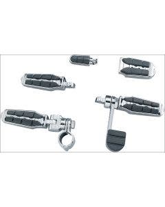 Kuryakyn Chrome Retro Pegs with Adapter for Harley Goldwing Indian & Victory