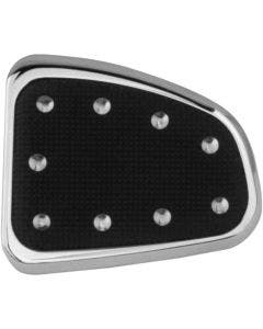 CycleSmiths Chrome Banana Board Brake Pedal Cover for Harley 84-15 FLH FLST