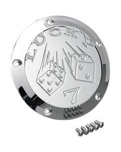 Joker Machine Chrome Lucky 7 5 Hole Derby Cover for Harley Twin Cam 99-16