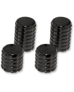 Pro Pad Black Finish 4 Piece Billet Docking Hardware Station Covers for Harley 