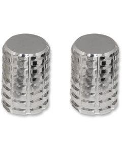 Pro Pad Chrome Finish 2 Long Billet Docking Hardware Station Covers for Harley 