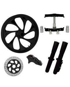 Drifter Black 23" Wheel Tire Single Side w/ Raked Triple Trees Lowers & Sliders