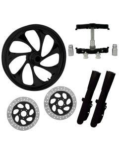 Drifter Black 23" Wheel Tire Dual Rotors w/ Raked Triple Trees Lowers & Sliders