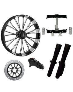 Dynasty Accent Eclipse 23" Wheel Tire Single Side w/ Raked Triple Trees Lowers & Sliders
