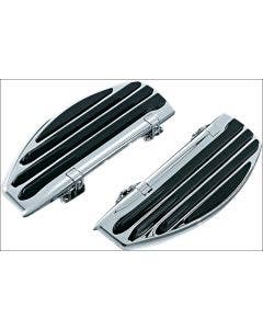 Kuryakyn Chrome Driver Front ISO-Floorboards Boards for Harley FLH FLST FLD