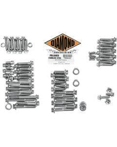 Diamond Engineering 12 Point Polished Stainless Steel Engine Bolt Kit Softail 00-06