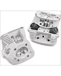 S&S Cycle Natural Super Stock Cylinder Heads for Harley Evolution Big Twin EVO
