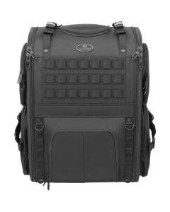 Saddlemen S3500 Black Tactical MOLLE Sissy Bar Bag Luggage Harley & Metric