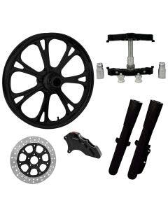 Epic Black 23" Wheel Tire Single Side w/ Raked Triple Trees Lowers & Sliders