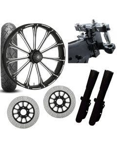 RC 26 Exile Eclipse Wheel Tire Neck Rake Front End Package Harley Dual Disc