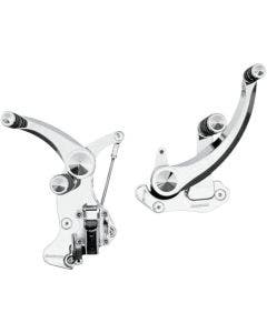 Accutronix FC405-SIC Diamond Chrome Plus +6 Forward Controls Harley 14-19 FLH/T