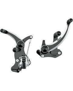 Accutronix FC405-SIN Diamond Black Plus +6 Forward Controls Harley 14-19 FLH/T