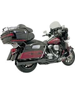 Bassani Black B4 2-1 Stepped Header Exhaust System Straight 95-16 Harley FLH/T