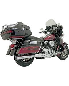 Bassani Chrome B4 2-1 Stepped Header Exhaust System Straight 95-16 Harley FLH/T
