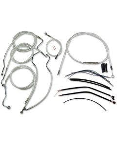 Magnum Sterling Chromite Complete 15"-17" Handlebar Installation Kit 14-15 FLHT