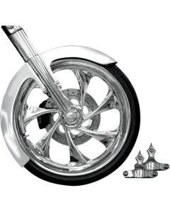RC Components Front 23" Fender Phantom Cut Steel w/ Chrome Brackets Harley 94-13