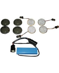 Custom Dynamics Complete Bullet LED Turn Signal Conversion Kit Harley 10-13 FLHX