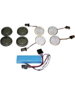 Custom Dynamics Complete Bullet LED Turn Signal Conversion Kit Harley 04-13 XL