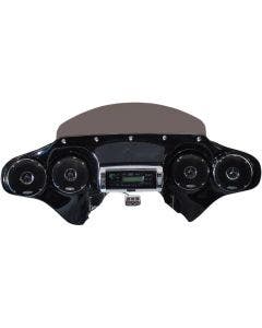 Hoppe HPKT-0026A Black Quadzilla 4 5" Speaker w/ Stereo Receiver FLHR 94-18