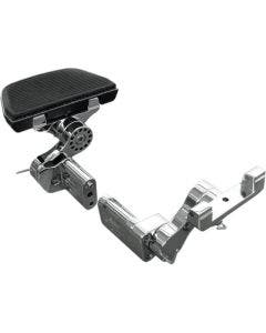 Rivco Chrome Adjustable Passenger Floorboard Mounts for Harley Touring 93-17