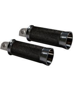 Speed Merchant SM Black Anodized Cruiser Footpegs for Harley Models