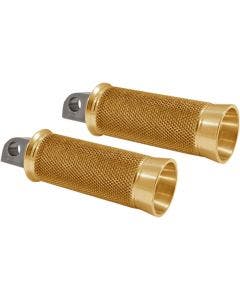 Speed Merchant SM Gold Anodized Cruiser Footpegs for Harley Models