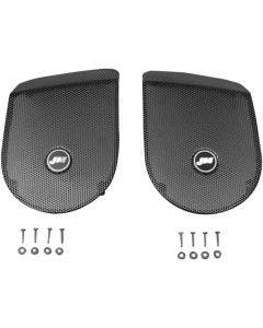 J&M Saddlebag Lid Speaker Grill Sets for Harley 98-13 FLH/T Boom Speaker Lids