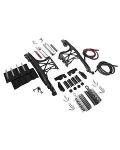 Hogworkz Chrome 14-22 One Touch Saddlebag Mounting Hardware Kit for Harley