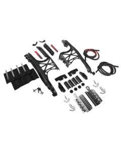 Hogworkz HW131374 Black 1-Touch Saddlebag Mounting Hardware Kit 14-22 Harley