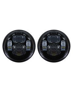 Hogworkz 4.65" Blackout LED Daymaker Style Headlights 08-17 Harley Dyna Fat Bob