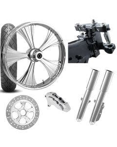 RC 26 Helo Chrome Wheel Tire Neck Rake Front End Package Harley Single Side