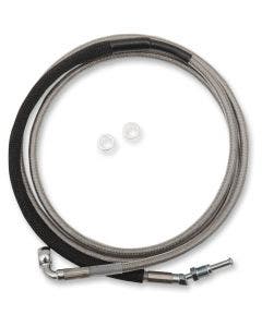 Drag Stainless Braided Extended Plus + 4 Hydraulic Clutch Line Cable FLTRX 17-18