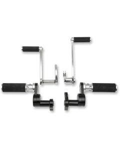 Jaybrake J-FL Series Chrome Full Rubber Forward Controls Harley Touring Models