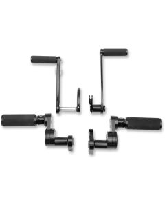 Jaybrake J-FL Series Black Full Rubber Forward Controls Harley Touring Models
