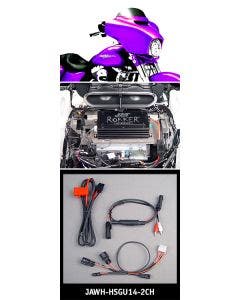 J&M ROKKER XT 2-Ch Wire Harness Kit 14-18 Harley-Davidson Street Glide Ultra
