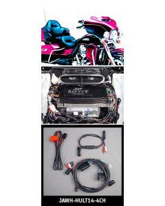 J&M ROKKER XT 4-Ch Wire Harness Kit (Only) 2014 Harley-Davidson Ultra/Ltd