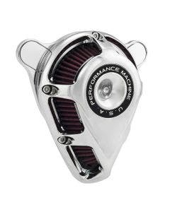 Performance Machine Chrome Jet Stage 1 Air Cleaner for Harley Big Twin 93-15 - 0206-2112-CH